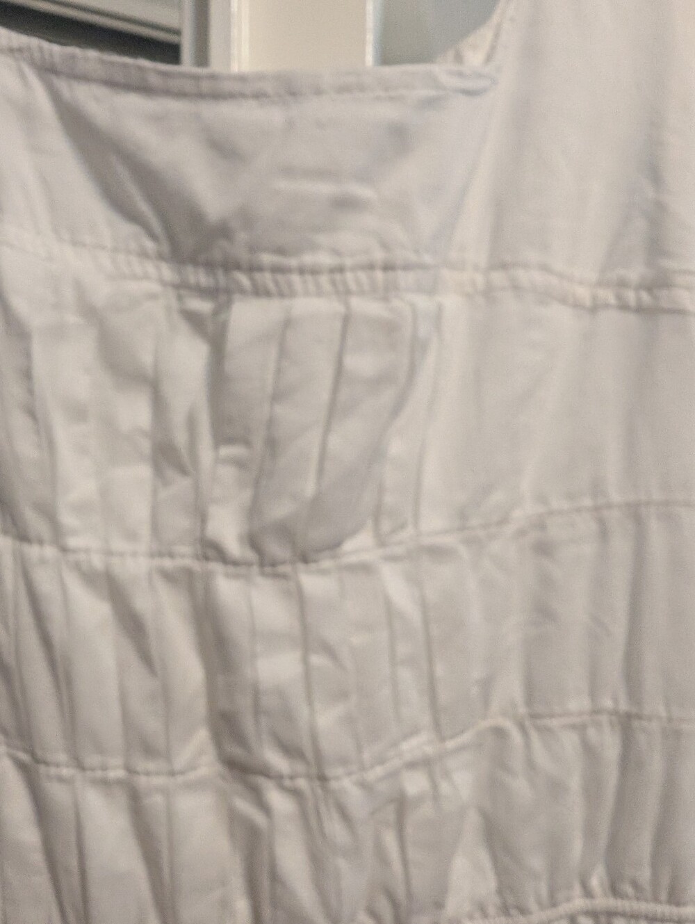 Mossino Supply Co. - Women's White Shirred Dress Size XS - Like New - Picture 11 of 11
